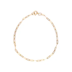 Super Dainty Chain Link Bracelet 5x2mm - 7 - Gold