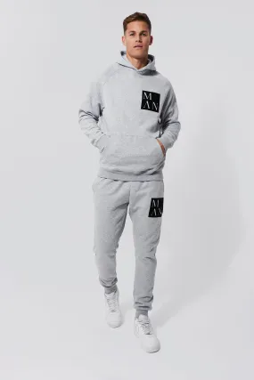 Tall Roman Man Box Graphic Tracksuit | boohooMAN UK