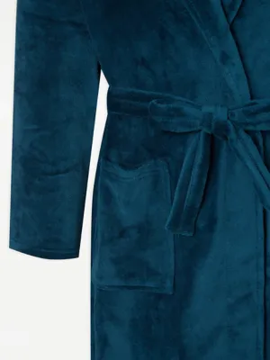 Teal Fleece Dressing Gown | Men | George at ASDA