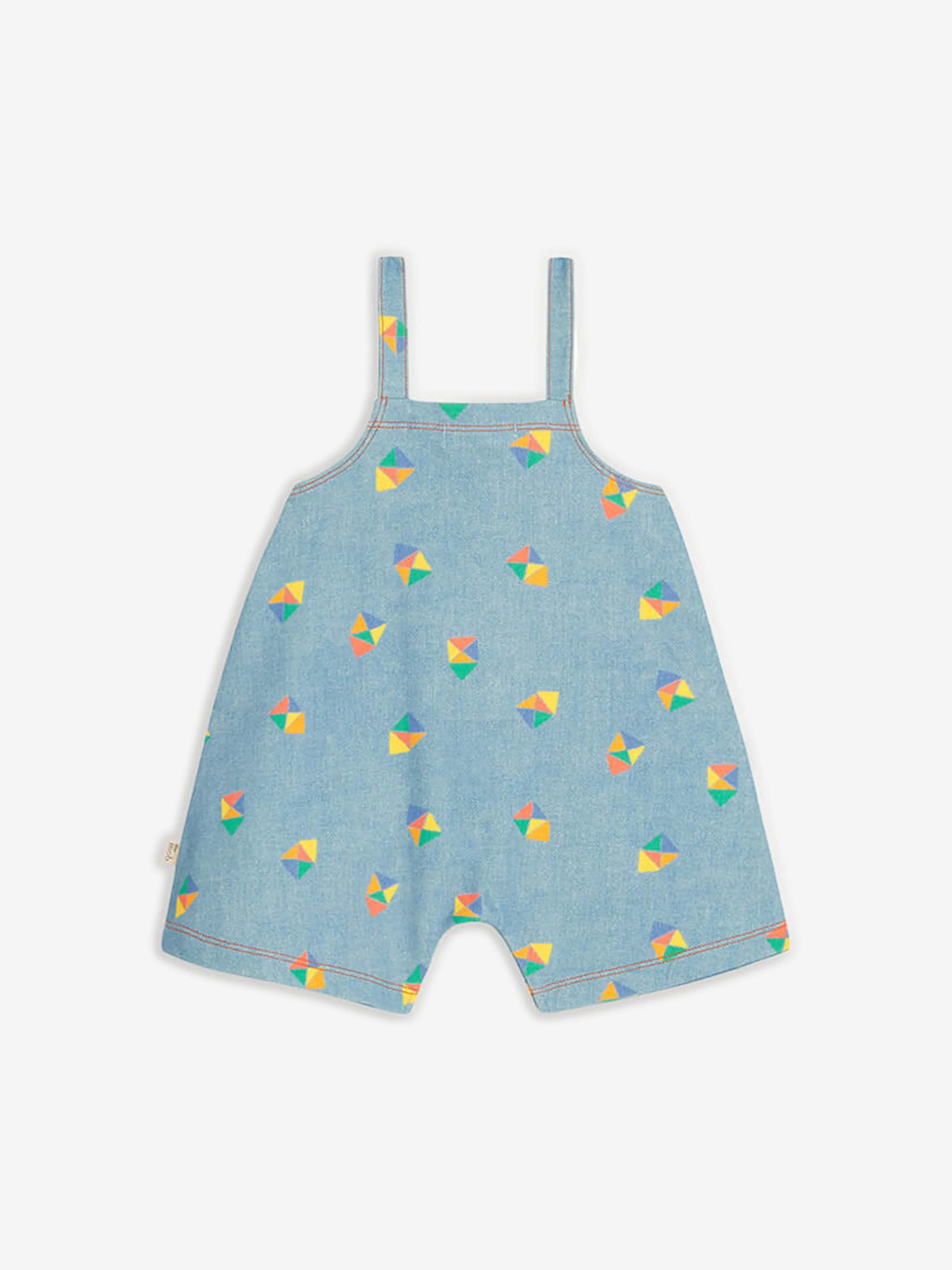 The Bonnie Mob  Boys Mako  Dungaree Romper in Blue