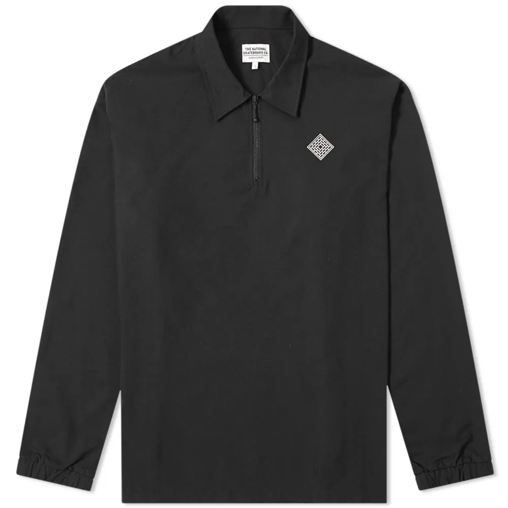 The National Skateboard Co. Quarter Zip ShirtBlack