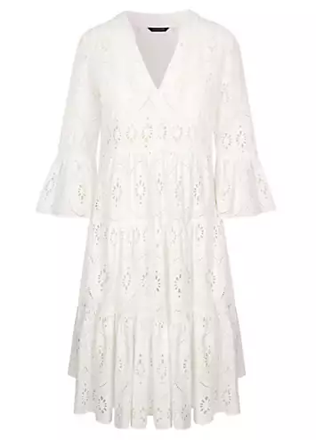 Together White Broderie Anglaise Tunic Dress | Grattan