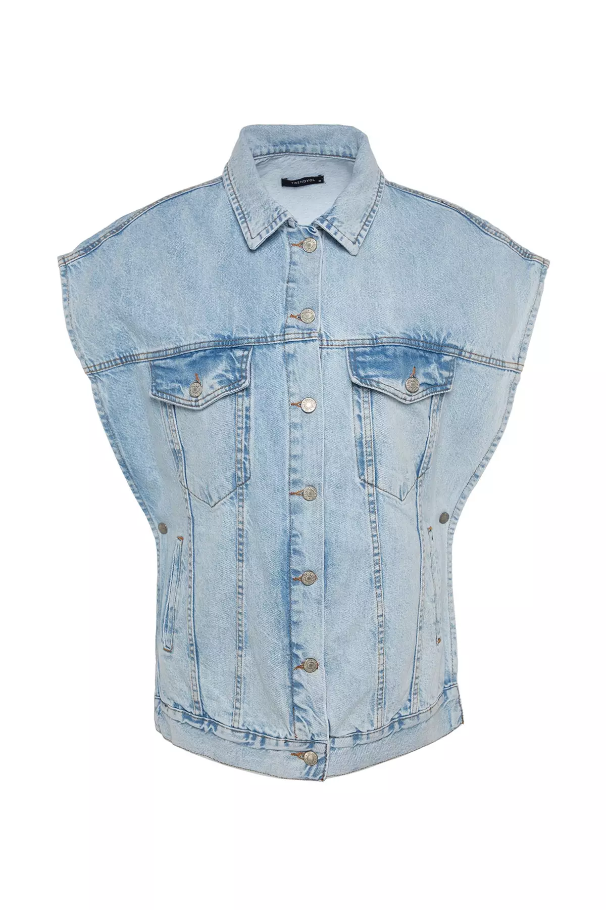 Trendyol Regular Cut Denim Vest