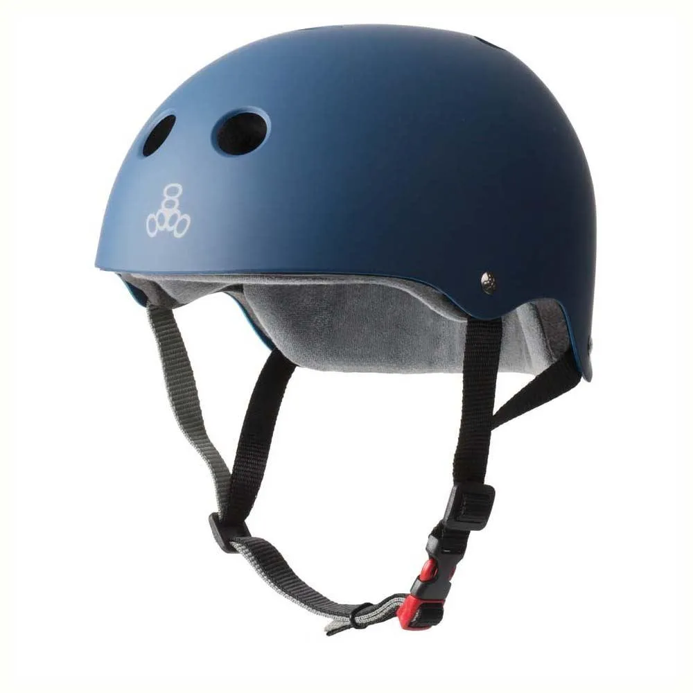 Triple 8 Sweatsaver Helmet Cert Rubber Navy