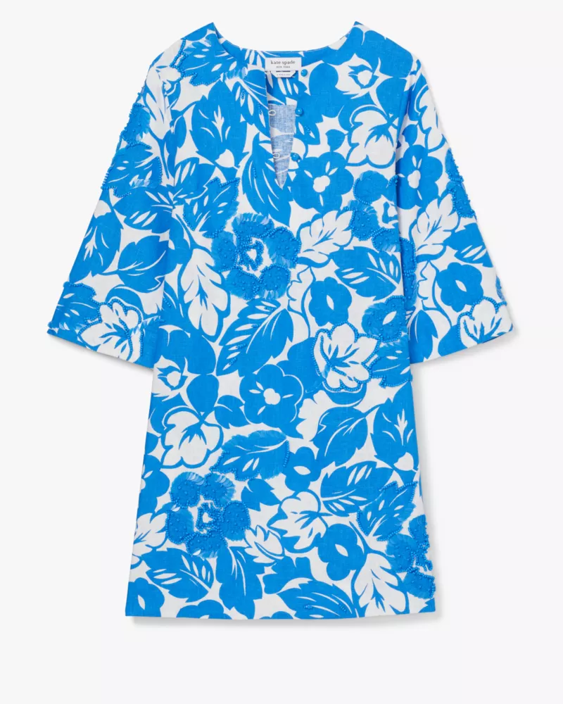 Tropical Foliage Embellished Tunic | Kate Spade GB