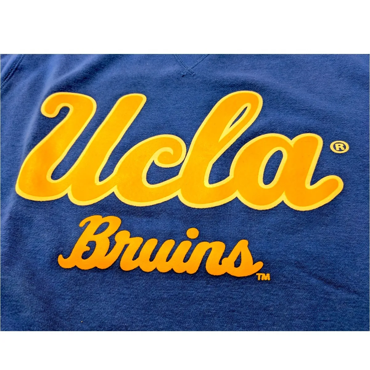 UCLA Script Bruins Fleece Crew Blue