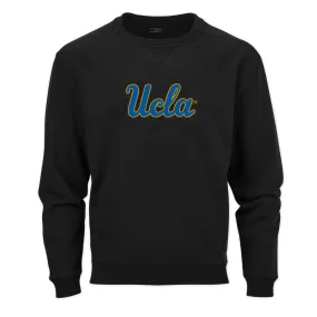 UCLA Script Fleece Crew Black