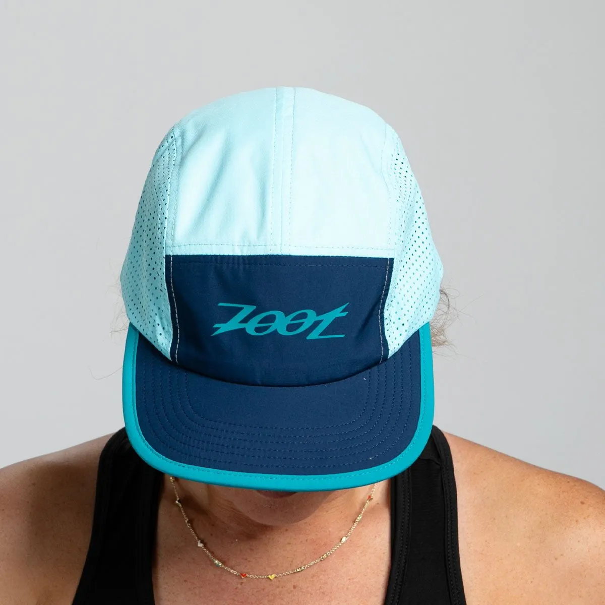 Unisex Tech 5-Panel Hat - Blue Burst