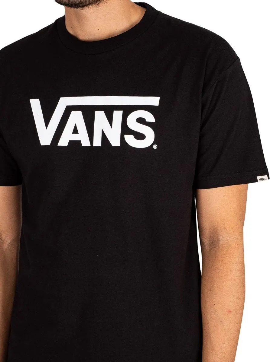 VANS Classic Print Crew Neck T-Shirt Black