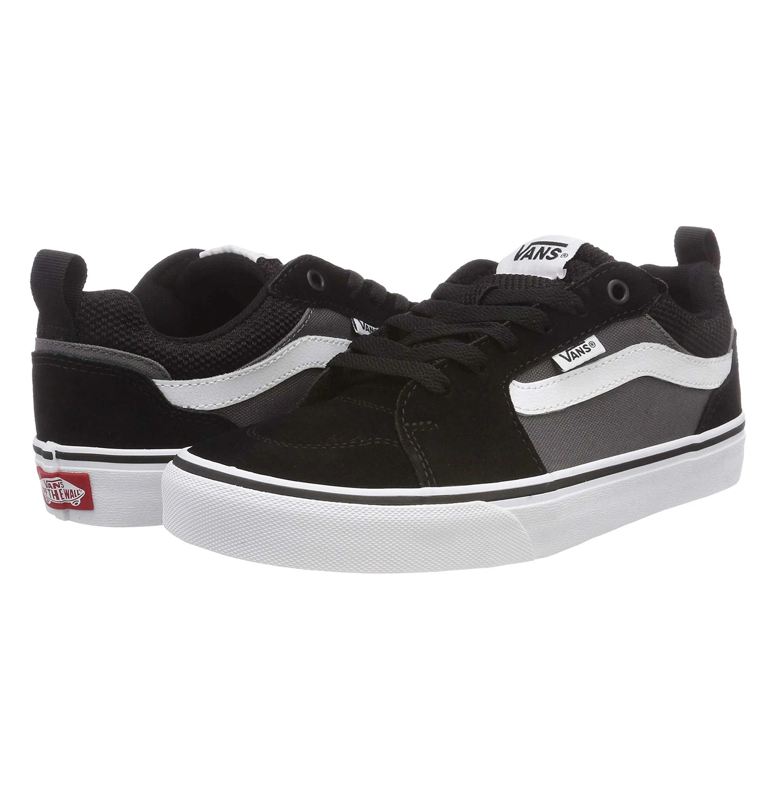 VANS Filmore Suede Canvas Casual Trainers Black Pewter