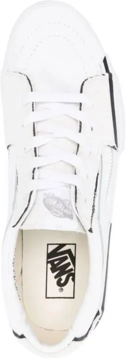 Vans Sk8-Low Reconstruct canvas sneakers White