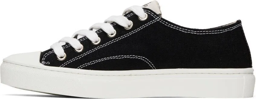 Vivienne Westwood Black Plimsoll 2.0 Low Top Sneakers