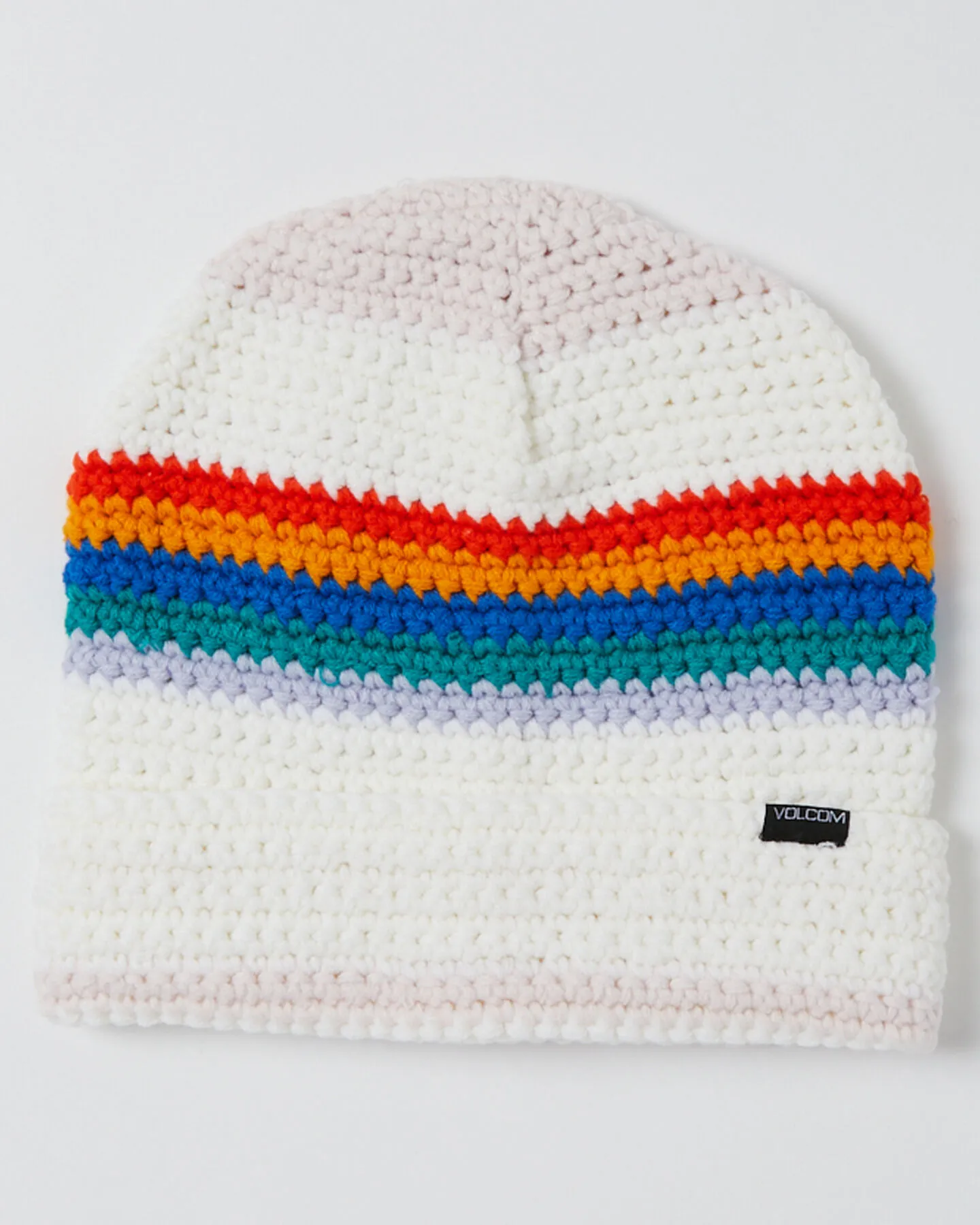 Volcom Yay Crochet Beanie - White | SurfStitch