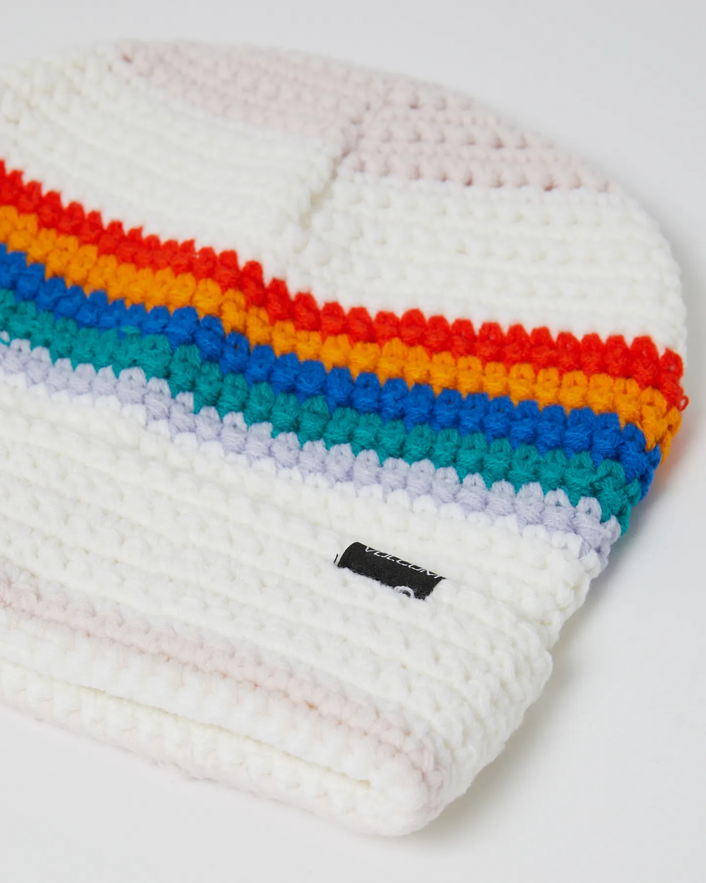 Volcom Yay Crochet Beanie - White | SurfStitch