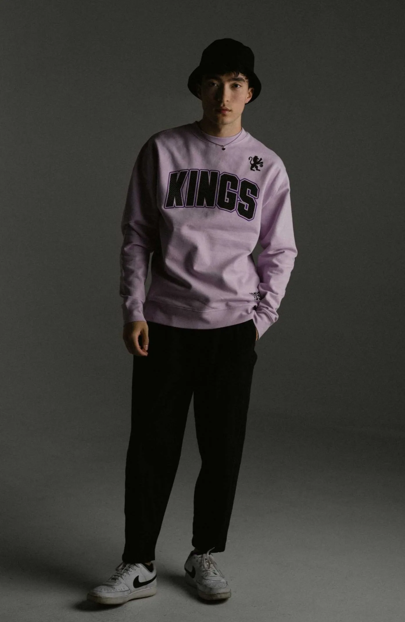    Wild Collective      Kings Arched Fleece Crewneck   