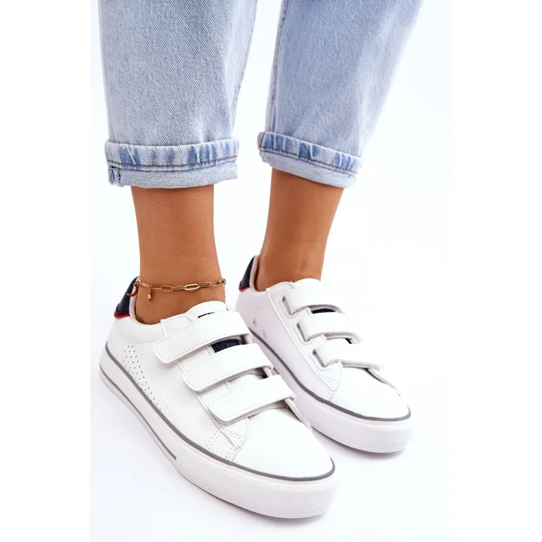 Women's Velcro Sneakers Big Star LL274A207 White