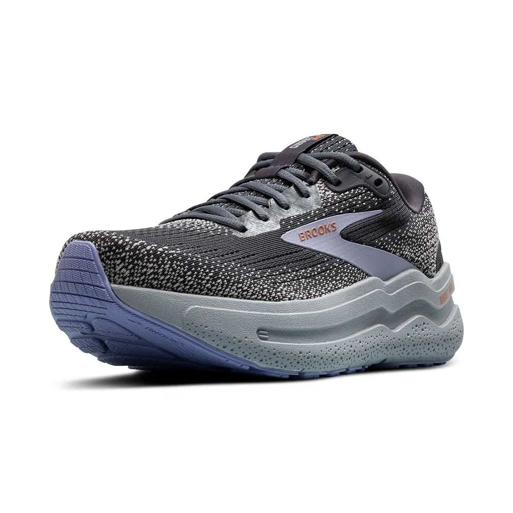 Women's Ghost Max 2 Running Shoe - Ebony/Sweet Lavender/Alloy - Wide (D)