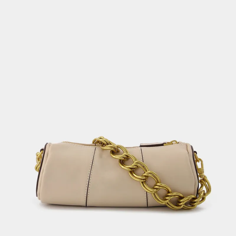 Xx Mini Cylinder Hobo Bag - Manu Atelier - Ivory - Leather