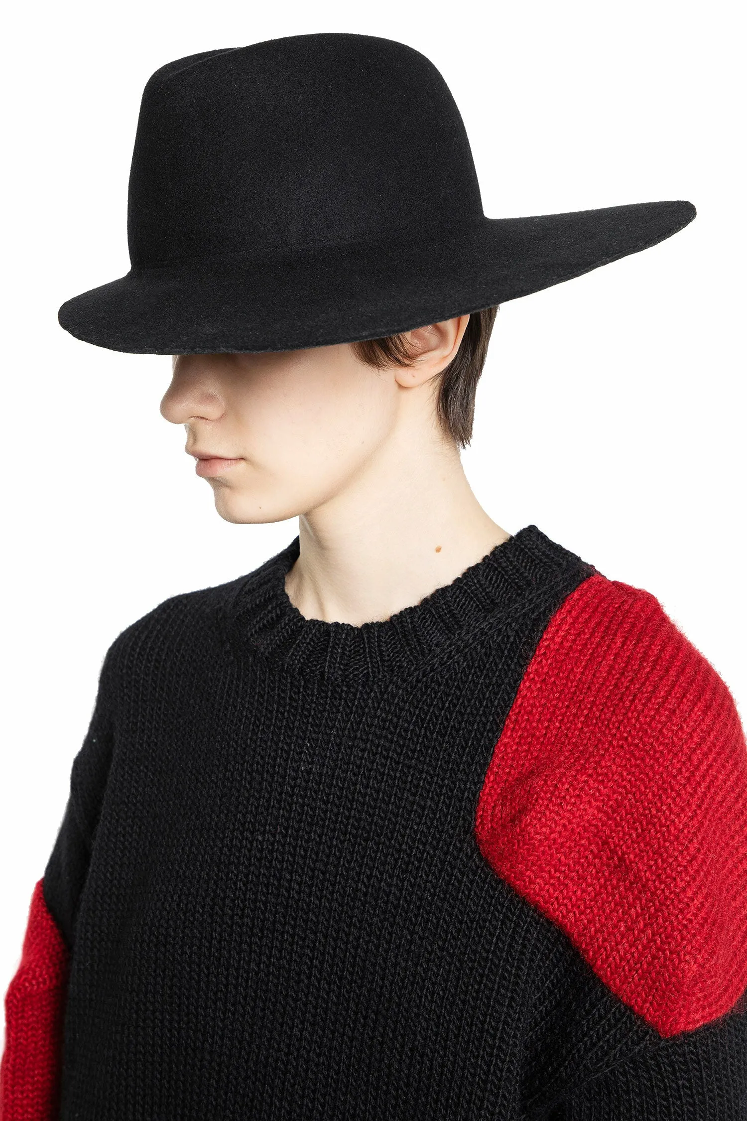 yohji yamamoto side brim hat