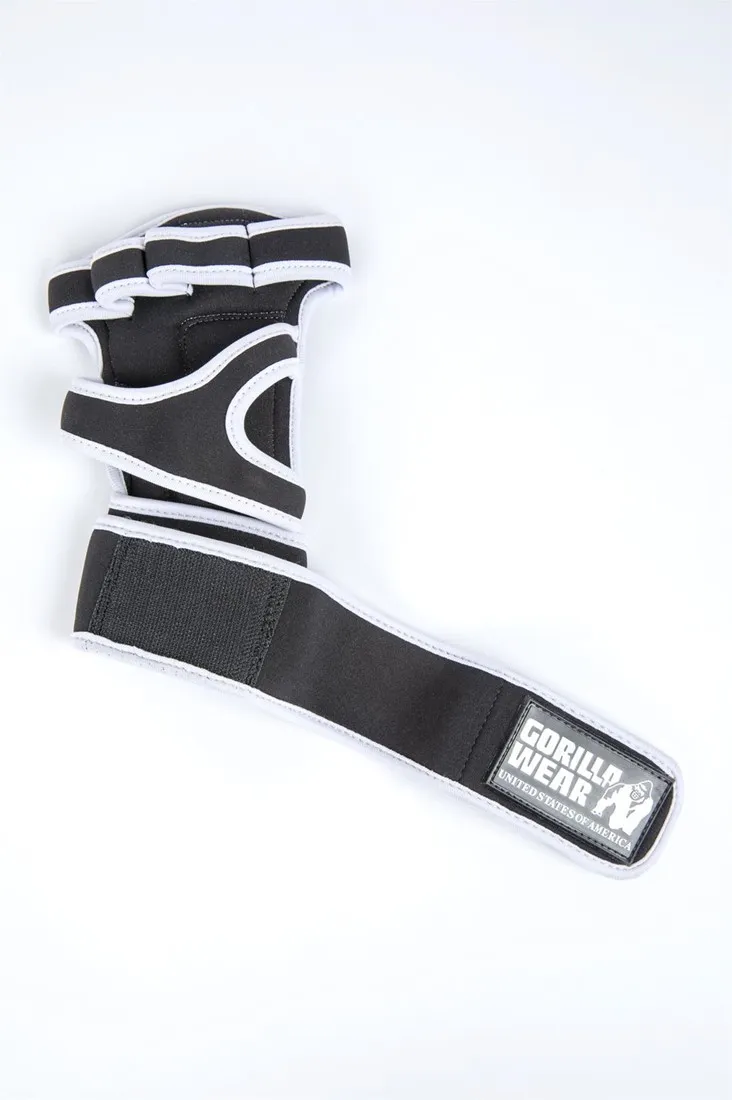 Yuma Weight Lifting Workout Gloves - Black/White - XL Gorilla Wear