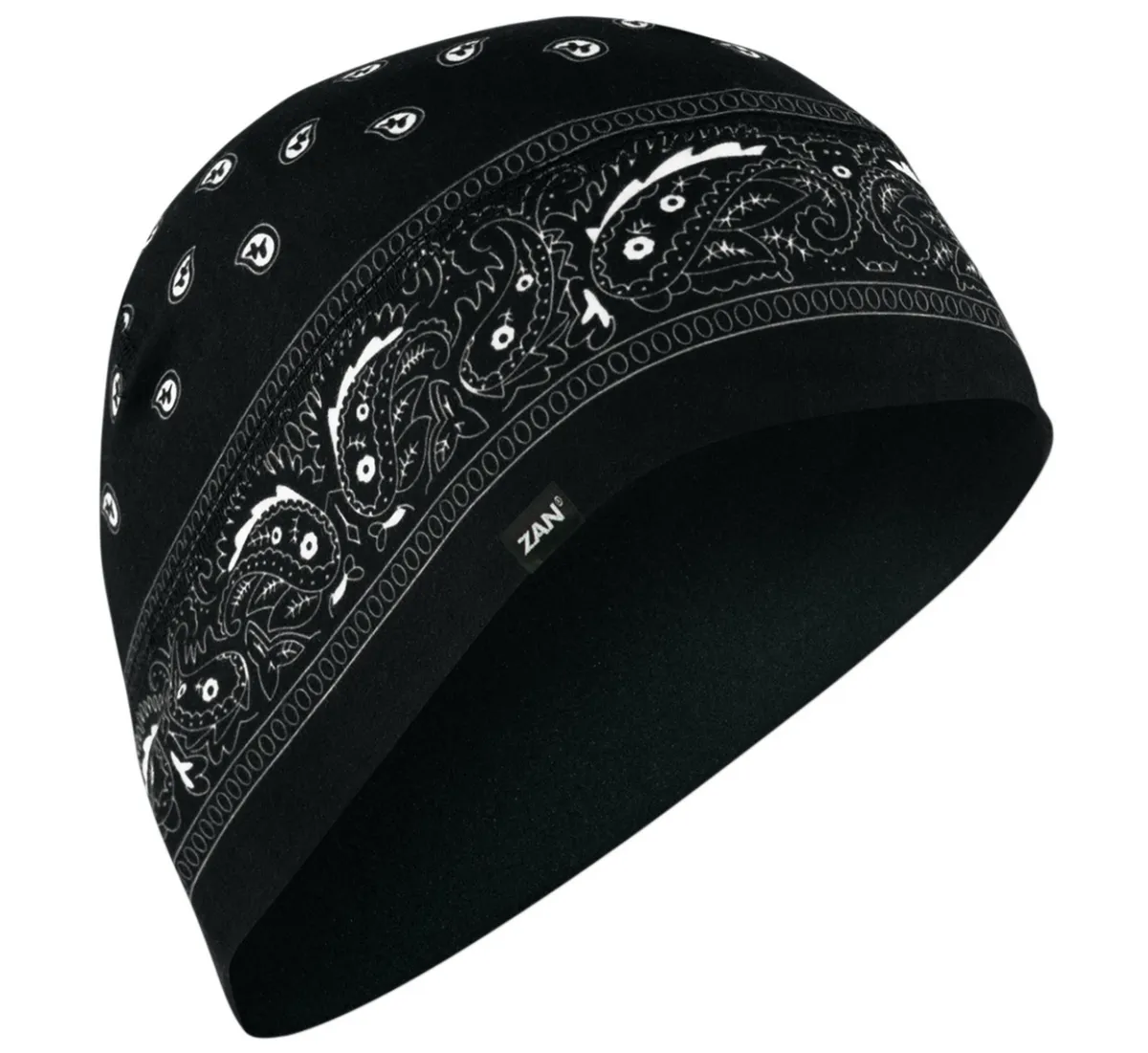 Zan Black Paisley Beanie Sportflex